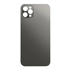BACK GLASS BLACK FOR IPHONE 12 PRO (BEST AFTERMARKET ONE PIECE)