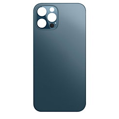 BACK GLASS BLUE IPHONE 12 PRO MAX (BEST AFTERMARKET ONE PIECE)