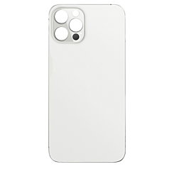 BACK GLASS WHITE IPHONE 12 PRO MAX (BEST AFTERMARKET ONE PIECE)