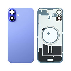 BACK GLASS ULTRA MARINE WITH IRON PLATE MAGSAFE MAGNETIC METAL RING FOR IPHONE 16 PLUS (ONE PIECE BEST AFTERMARKET)