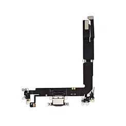 CHARGING PORT FLEX BLACK FOR IPHONE 16 PLUS (PULLED)