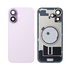 BACK GLASS LAVENDER WITH IRON PLATE MAGSAFE MAGNETIC METAL RING FOR IPHONE 17