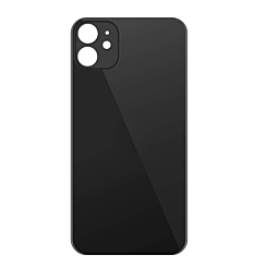 BACK GLASS BLACK FOR IPHONE 11 (BEST AFTERMARKET ONE PIECE)