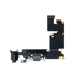 CHARGING PORT FLEX BLACK FOR IPHONE 6 PLUS (PULLED)