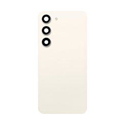 BACK BATTERY COVER CREAM WHITE FOR SAMSUNG S23 PLUS (PREMIUM QUALITY)