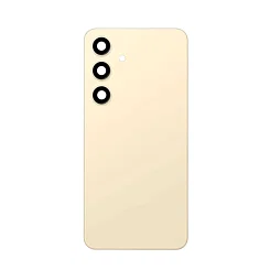 BACK BATTERY COVER AMBER YELLOW FOR SAMSUNG S24 PLUS (PREMIUM QUALITY)