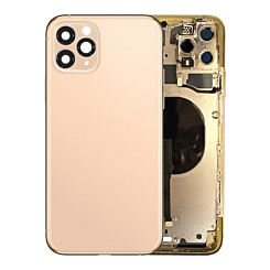 BACK HOUSING GOLD FOR IPHONE 11 PRO MAX (WITHOUT PARTS)