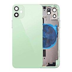 BACK HOUSING GREEN FOR IPHONE 12 (METAL BUTTONS PRE INSTALLED)