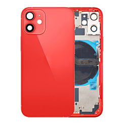 BACK HOUSING RED FOR IPHONE 12 MINI (METAL BUTTONS PRE INSTALLED)