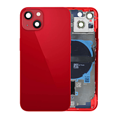BACK HOUSING RED FOR IPHONE 13 (METAL BUTTONS PRE INSTALLED)