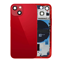 BACK HOUSING FOR IPHONE 13 MINI RED (METAL BUTTONS PRE INSTALLED)