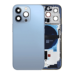 BACK HOUSING BLUE FOR IPHONE 13 PRO (METAL BUTTONS PRE INSTALLED)