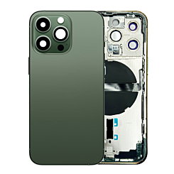 BACK HOUSING GREEN FOR IPHONE 13 PRO (METAL BUTTONS PRE INSTALLED)