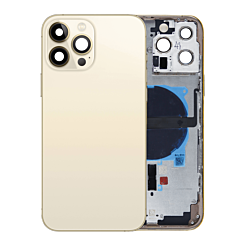 BACK HOUSING GOLD FOR IPHONE 13 PRO MAX (METAL BUTTONS PRE INSTALLED)