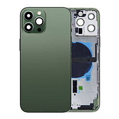 BACK HOUSING GREEN FOR IPHONE 13 PRO MAX (METAL BUTTONS PRE INSTALLED)