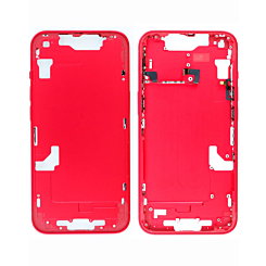 MIDDLE FRAME HOUSING FOR IPHONE 14 RED (METAL BUTTONS PRE INSTALLED)
