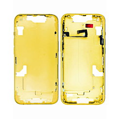 MIDDLE FRAME HOUSING FOR IPHONE 14 YELLOW (METAL BUTTONS PRE INSTALLED)