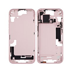 MIDDLE FRAME PINK FOR IPHONE 15 (METAL BUTTONS PRE INSTALLED)