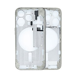 MIDDLE FRAME HOUSING NATURAL FOR IPHONE 15 PRO (METAL BUTTONS PRE INSTALLED)