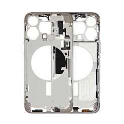 MIDDLE FRAME HOUSING NATURAL FOR IPHONE 15 PRO MAX (METAL BUTTONS PRE INSTALLED)