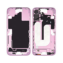 MIDDLE FRAME HOUSING PINK FOR IPHONE 16 PLUS (METAL BUTTONS PRE INSTALLED)