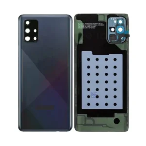 BACK GLASS COVER BLACK FOR SAMSUNG A71 5G