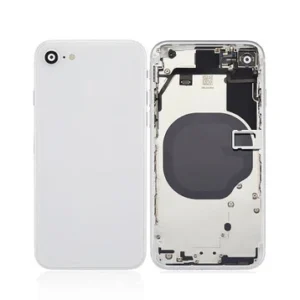 BACK HOUSING WHITE FOR IPHONE SE 2022 (SE3) (WITH METAL BUTTONS INSTALLED)