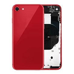 BACK HOUSING RED FOR IPHONE SE 2020 (SE2) (WITHOUT PARTS)