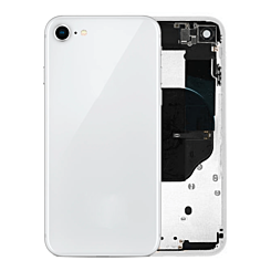 BACK HOUSING WHITE/ SILVER FOR IPHONE 8 (WITHOUT PARTS)