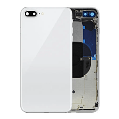 BACK HOUSING WHITE/ SILVER FOR IPHONE 8 PLUS (WITHOUT PARTS)