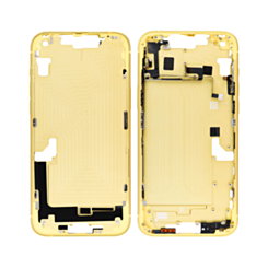 MIDDLE FRAME HOUSING FOR IPHONE 14 PLUS YELLOW (METAL BUTTONS PRE INSTALLED)