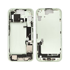 MIDDLE FRAME GREEN FOR IPHONE 15 (METAL BUTTONS PRE INSTALLED)