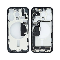 MIDDLE FRAME HOUSING BLUE FOR IPHONE 15 PRO (METAL BUTTONS PRE INSTALLED)