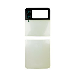 BACK GLASS FOR SAMSUNG Z FLIP 3 F711 (2 PIECE SET) (CREAM)